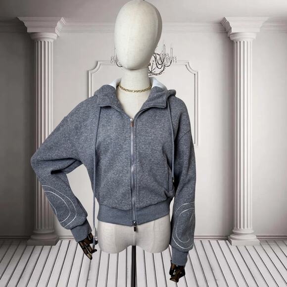 Pre-loved Gray Zip-Up Hoodie - Picture 2 of 6